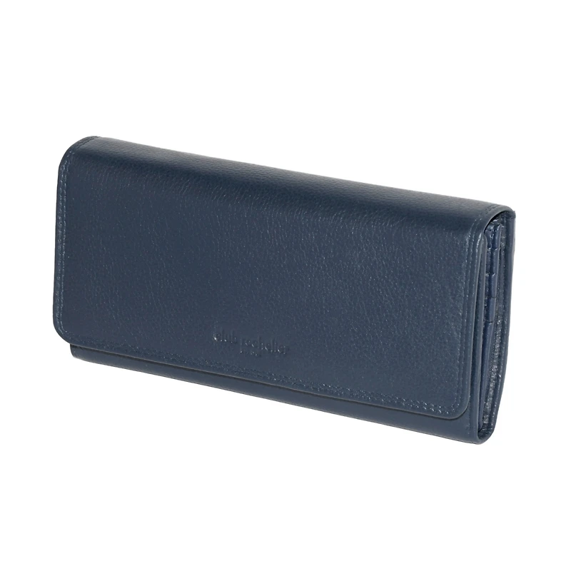 Club Rochelier Ladies Leather Clutch Wallet with Checkbook and Gusset