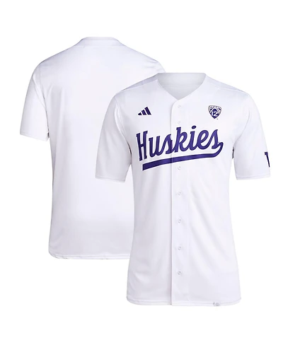 Men's adidas White Washington Huskies Team Baseball Jersey