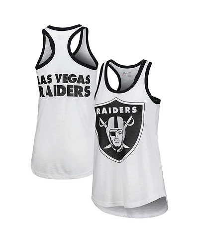 Women's G-iii 4Her by Carl Banks White Las Vegas Raiders Tater Tank Top