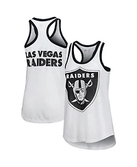 Women's G-iii 4Her by Carl Banks White Las Vegas Raiders Tater Tank Top