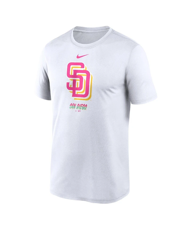 Men's Nike White San Diego Padres City Connect Logo T-shirt