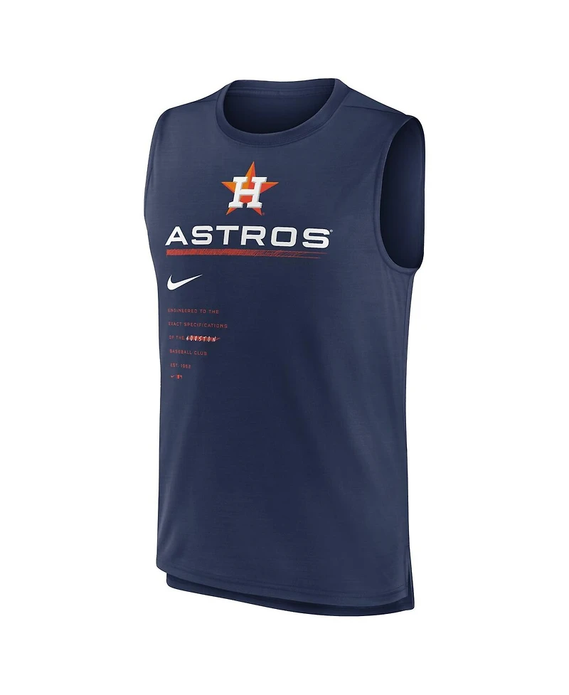 Men's Nike Navy Houston Astros Exceed Performance Tank Top