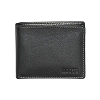 Roots Men's Men Leather Slimfold Wallet with Removable Passcase