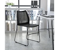 Home And Office Sled Base Stack Chair With Air-Vent Back - Guest