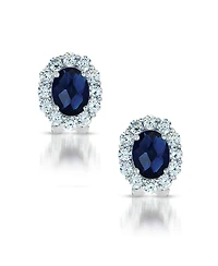 C.z. Sterling Silver Cubic Zirconia Celebrity-inspired Stud Earrings