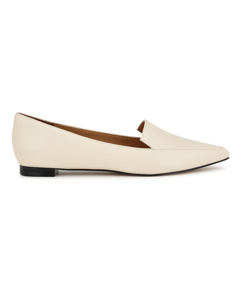 Nine West Women's Abay Pointed Toe Slip-On Smoking Flats