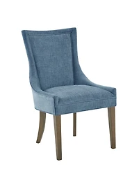 Madison Park Signature Ultra Traditional Fabric Upholstered Swoop Back Dining Side Chair, Set of 2