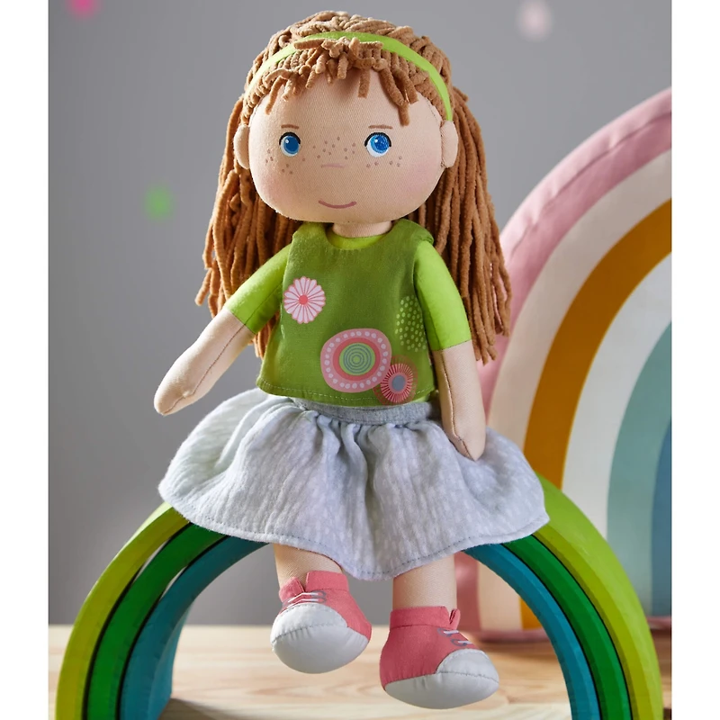Haba Hedda 12" Soft Doll with Brown Hair and Embroidered Face