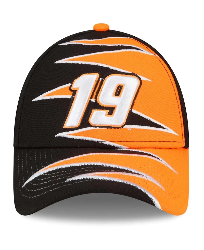 Men's New Era Black, Orange Martin Truex Jr 9FORTY Zig Zag Snapback Adjustable Hat