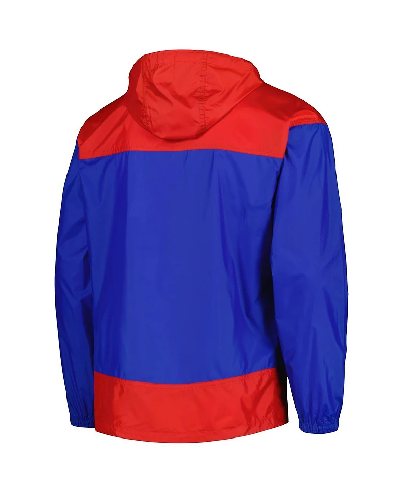Men's Columbia Royal Philadelphia 76ers Big and Tall Flash Forward Challenger Omni-Shade Full-Zip Hoodie
