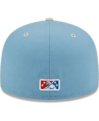 Men's New Era Orange, Light Blue Cielo Azul De Oklahoma City Copa La Diversion 59FIFTY Fitted Hat