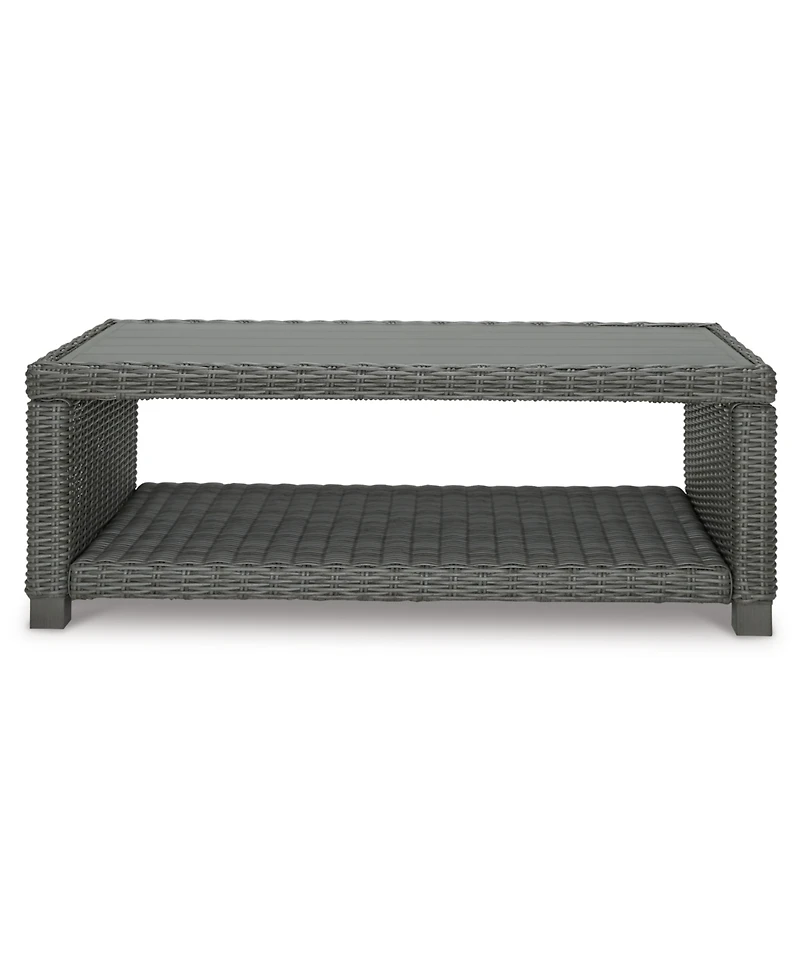 Signature Design By Ashley 17.75" Resin Wicker Outdoor Coffee Table