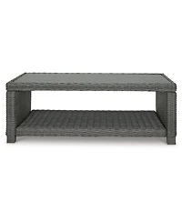 Signature Design By Ashley 17.75" Resin Wicker Outdoor Coffee Table