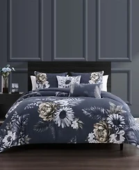 Bebejan Forget Me Not 100 Cotton Sateen 5 Piece Reversible Comforter Set