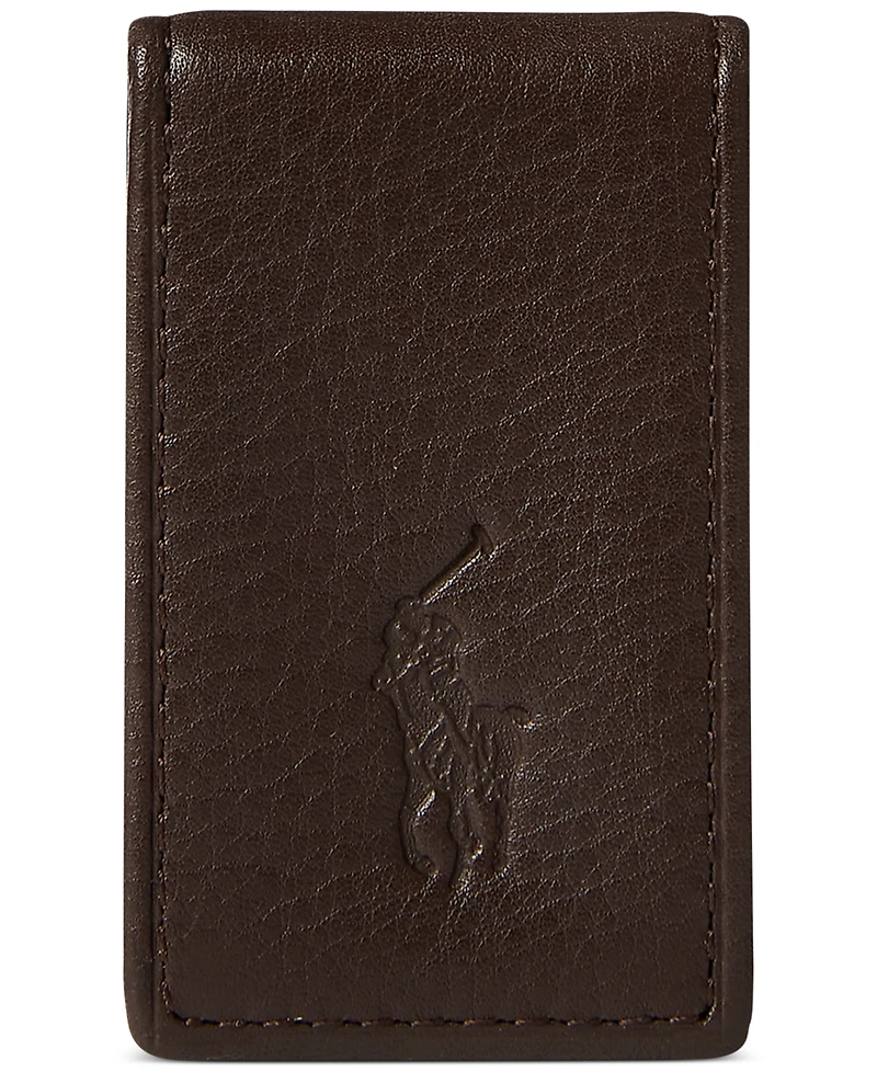 Polo Ralph Lauren Men's Pebbled Leather Money Clip