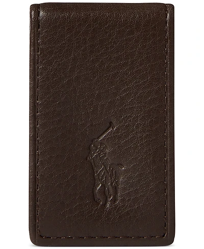 Polo Ralph Lauren Men's Pebbled Leather Money Clip