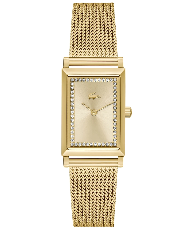 Lacoste Women's Catherine Gold-Tone Mesh Bracelet Watch 28.3mm x 20.7mm