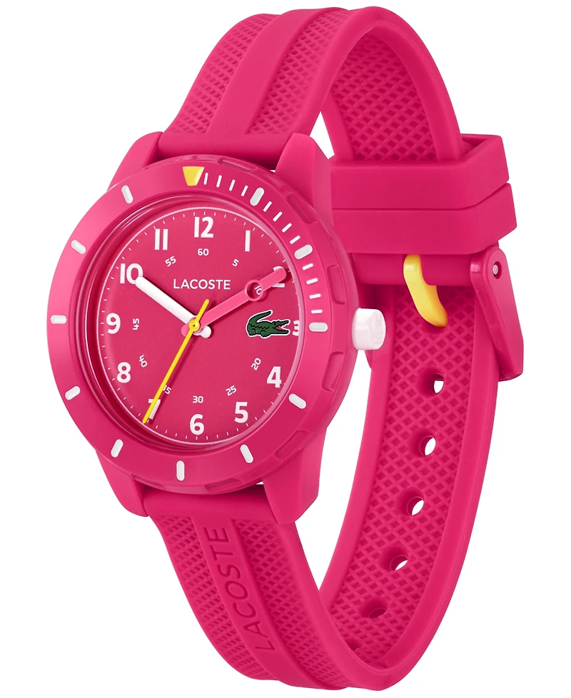 Lacoste Mini Tennis Raspberry Silicone Strap Watch 34mm