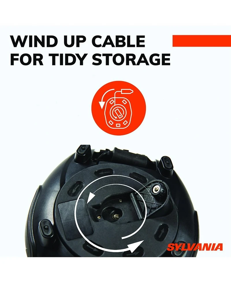 Sylvania Basic Portable Tire Inflator - Analog Dial Gauge - 3 Piece Adapter Set for Sports Balls, Vehicle Tires, Bike Tires, and Inflatable Toys