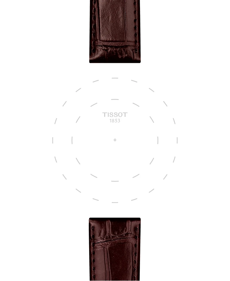 Tissot Official Interchangeable Brown Leather Watch Strap