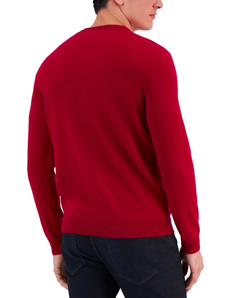 Club Room Men's 100% Cashmere V-Neck Sweater, Macy's Exclusive