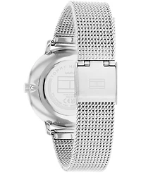 Tommy Hilfiger Women's Two Hand Silver-Tone Stainless Steel Watch 34mm