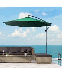 10' Cantilever Hanging Tilt Offset Patio Umbrella