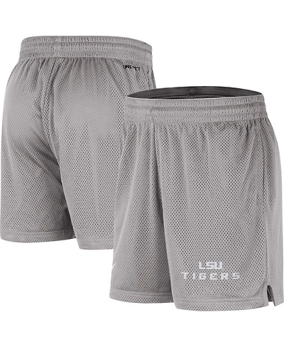 Men's Nike Gray Lsu Tigers Mesh Performance Shorts