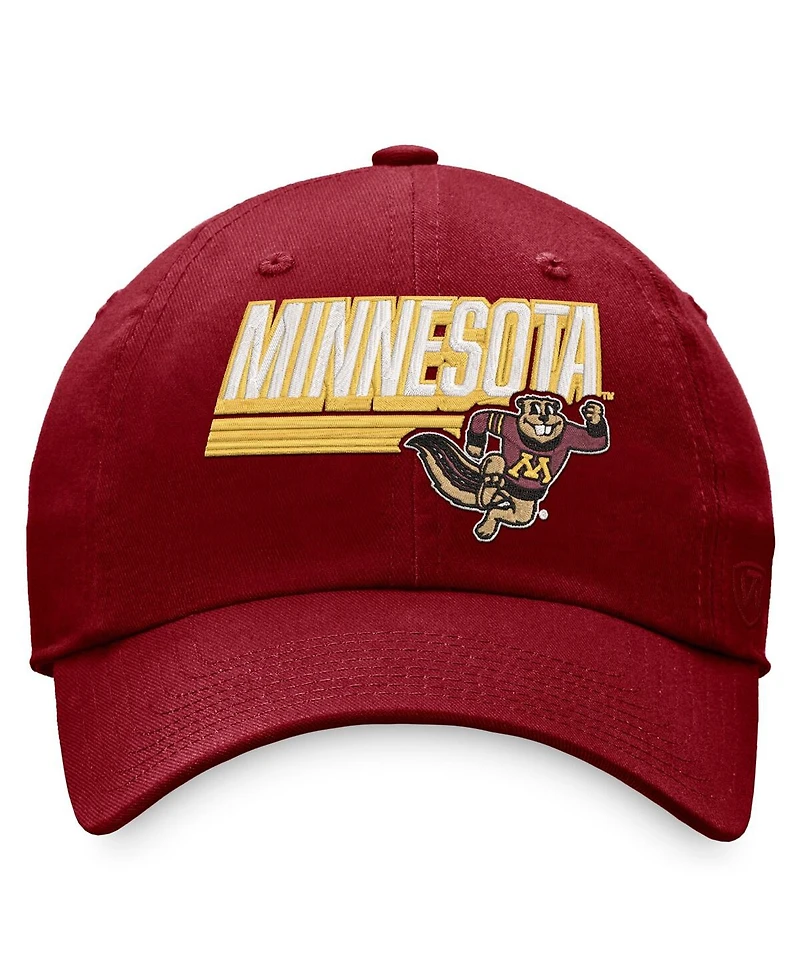 Men's Top of the World Maroon Minnesota Golden Gophers Slice Adjustable Hat