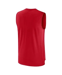 Men's Nike Red Atlanta Braves Exceed Performance Tank Top