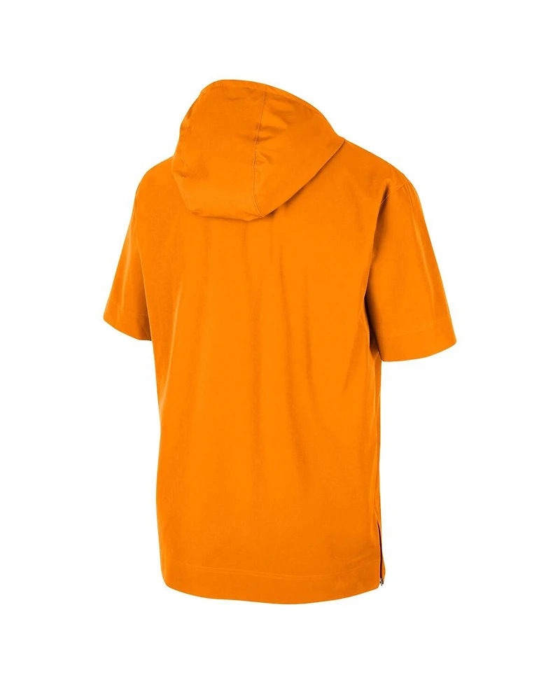 Men's Nike Tennessee Orange Volunteers Coaches Half-Zip Short Sleeve Jacket