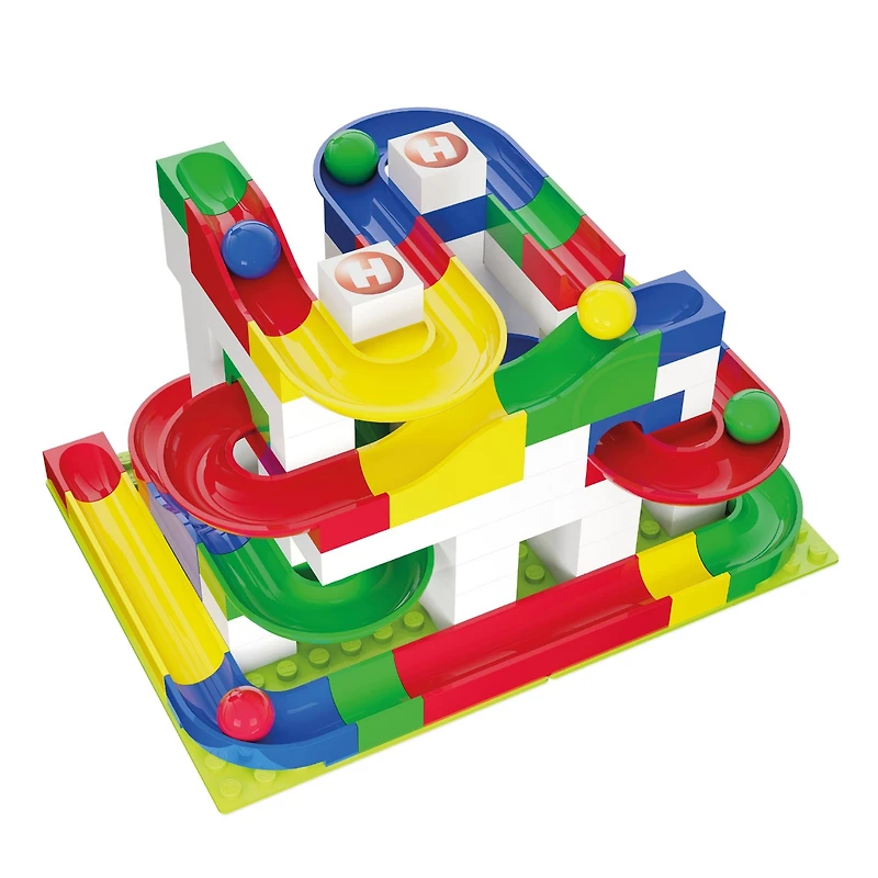 Hubelino Marble Run - 123-Piece Basic Building Box - The Original!