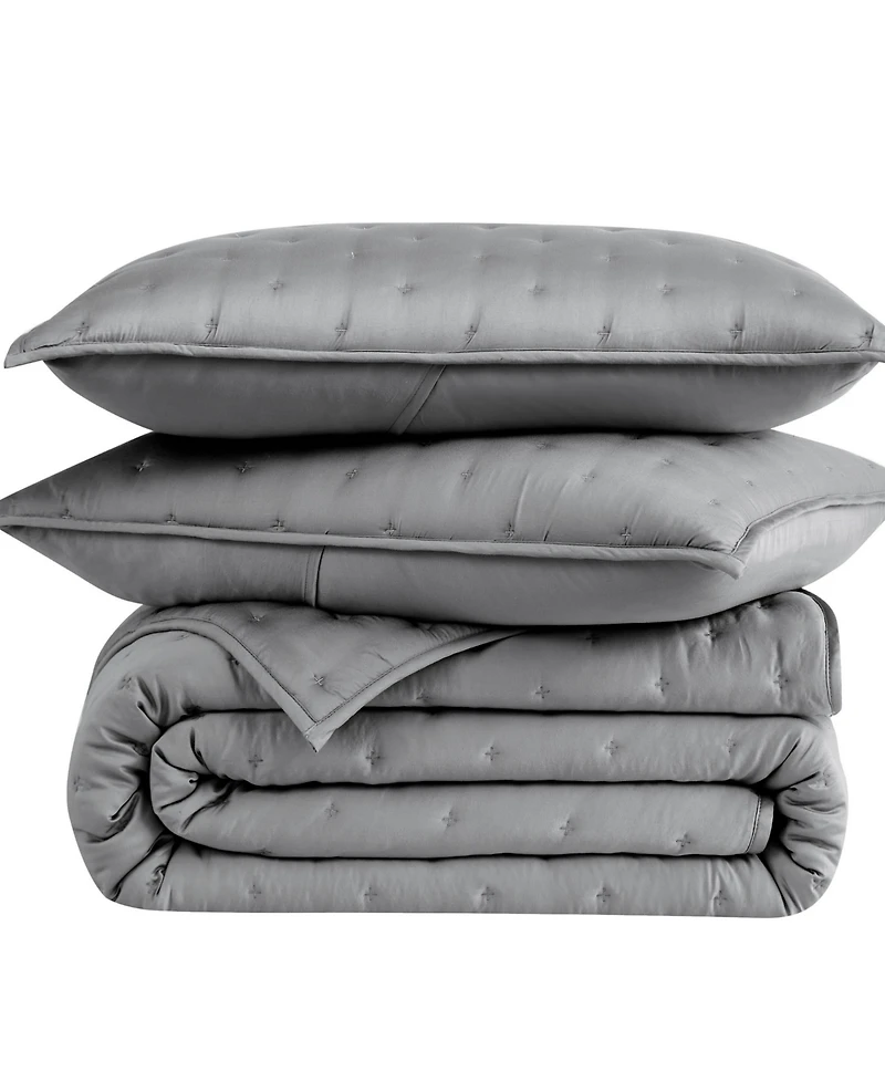 Southshore Fine Linens Luxurious 100% Viscose 3-Pc. Quilt Set, Queen