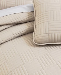 Southshore Fine Linens Grid 3-Pc. Quilt Set, Queen