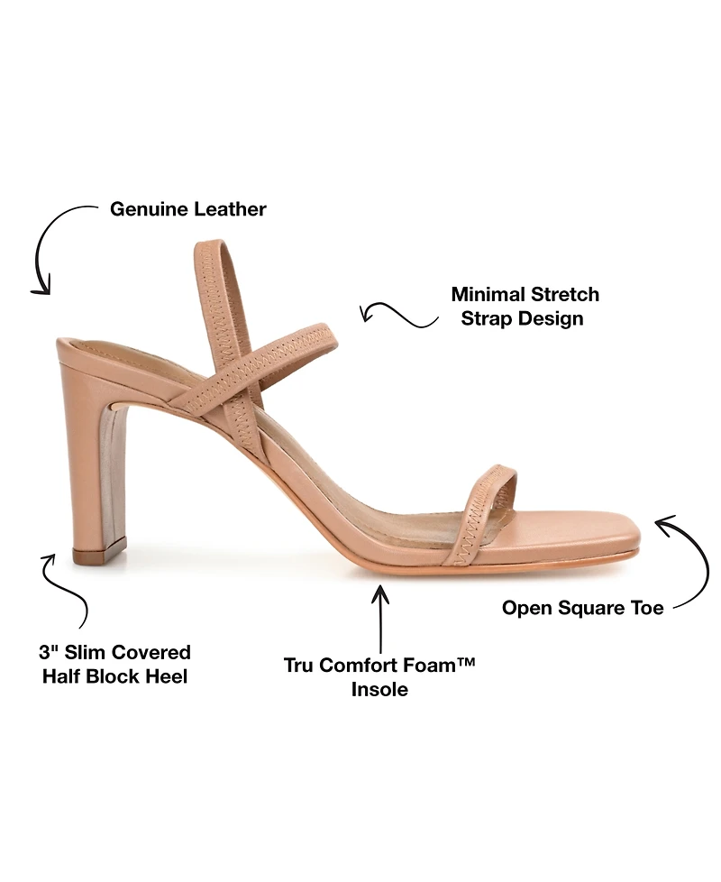 Journee Signature Women's Lenonn Block Heel Dress Sandals