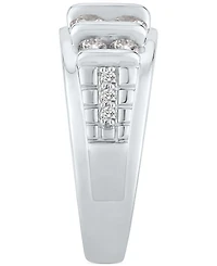 Men's Diamond Graduated Column Band (2 ct. t.w.) in 10k White Gold