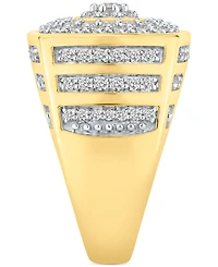 Men's Diamond Multi-Cluster Statement Ring (2 ct. t.w.) in 10k Gold