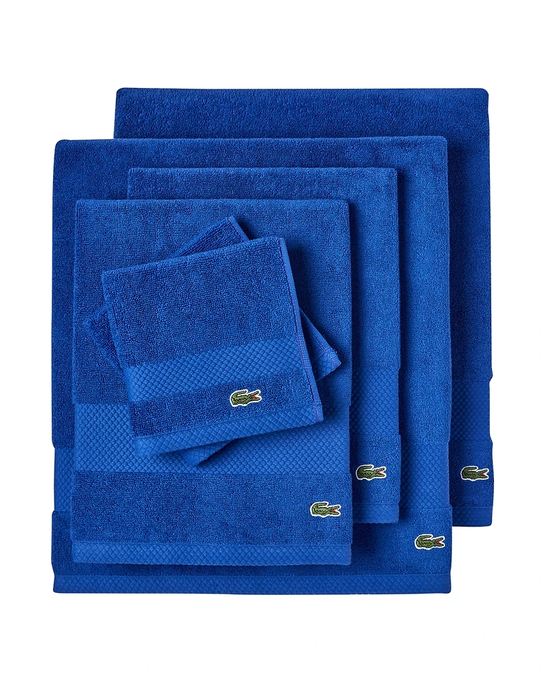 Lacoste Home Heritage Anti-Microbial Supima Cotton 6 Piece Bath Towel Set