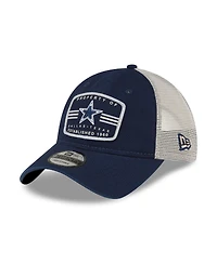 Men's New Era Navy Dallas Cowboys Property Trucker 9TWENTY Snapback Hat