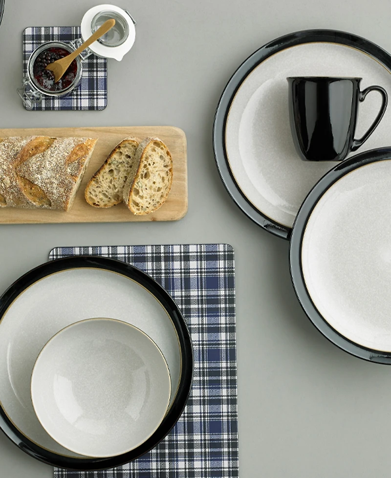 Denby Elements Dark Blue Dinner Plate Set of 4