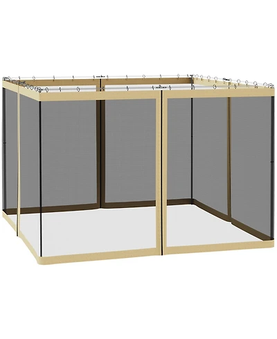 Outsunny 10' x 10' Replacement Netting for Patio Gazebo,