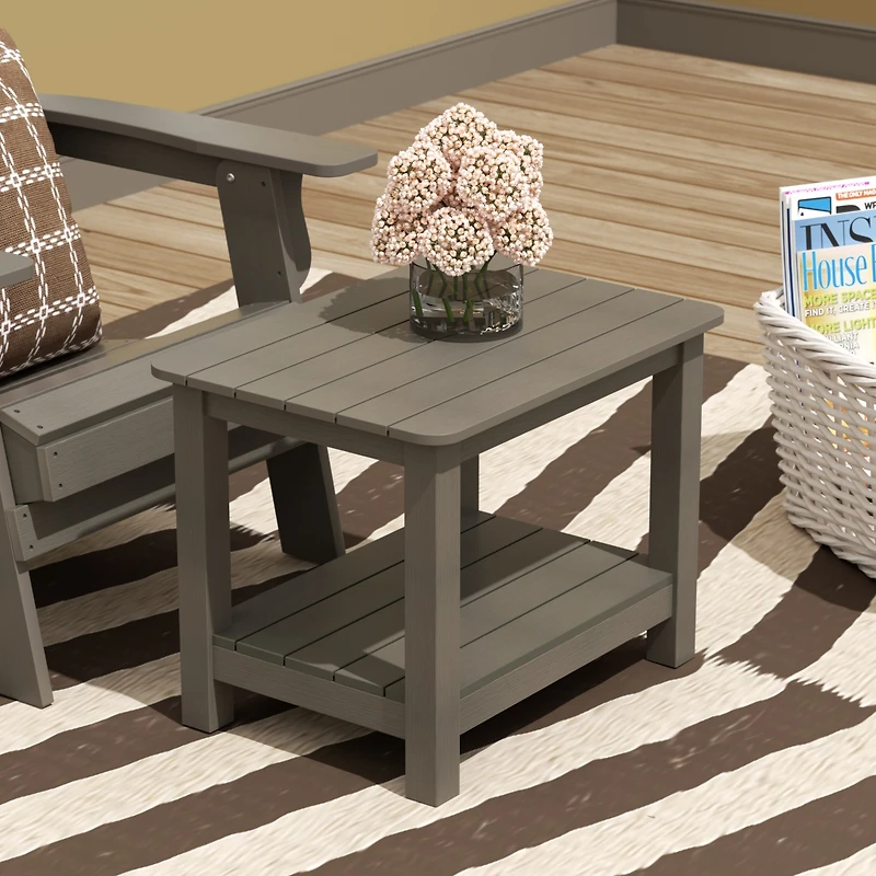 WestinTrends Outdoor Patio All-weather Modern Side Table