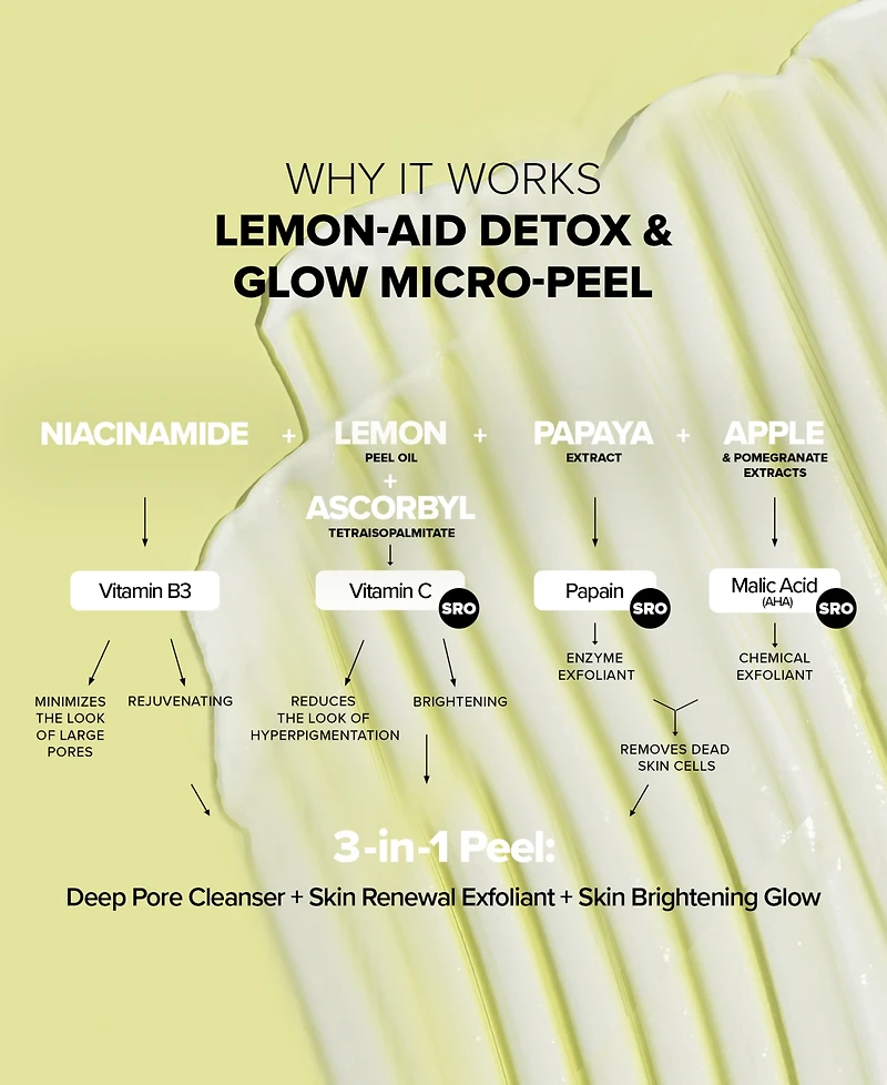 Nudestix Nudeskin Lemon-Aid Detox & Glow Micro-Peel, 2.03-oz.