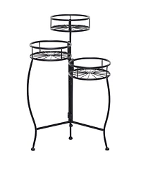 Metal Indoor Outdoor 3 Tier Starburst Plant Stand