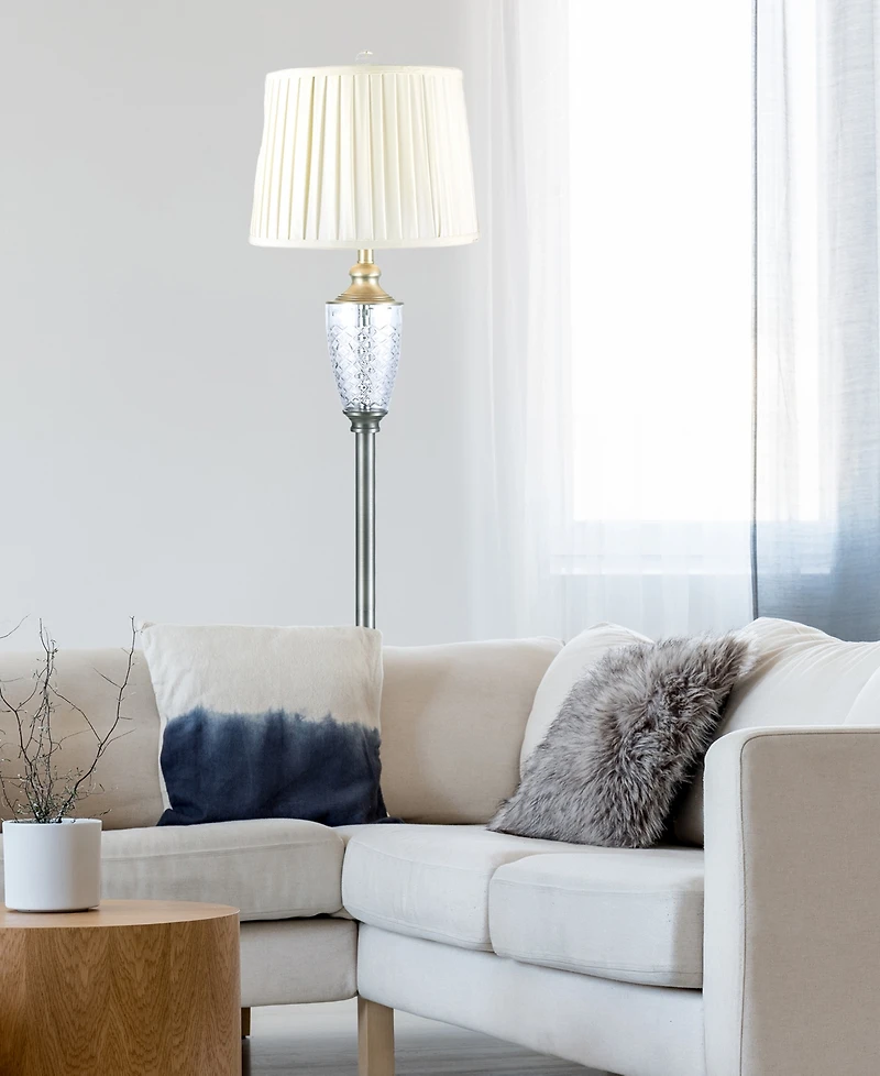 Dale Tiffany Castle Mountains Lead Crystal Floor Lamp