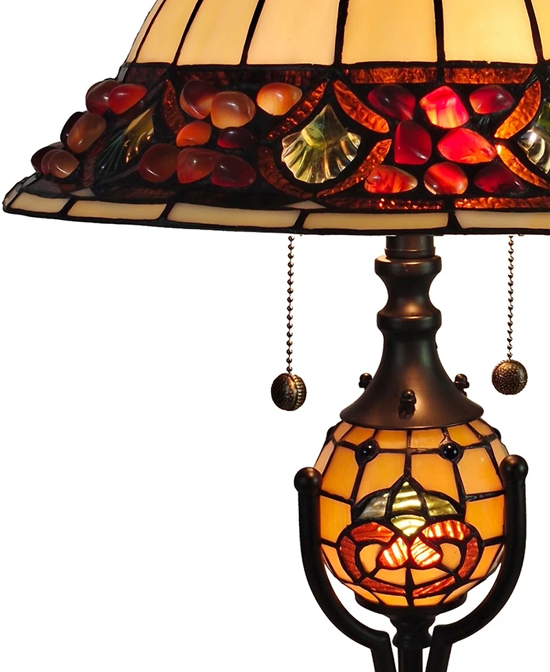 Dale Tiffany Chiara Table Lamp with Night Light