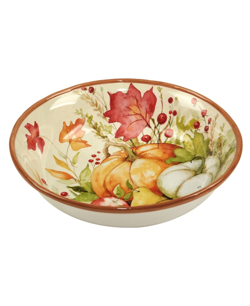 Certified International Harvest Blessings Serving Bowl