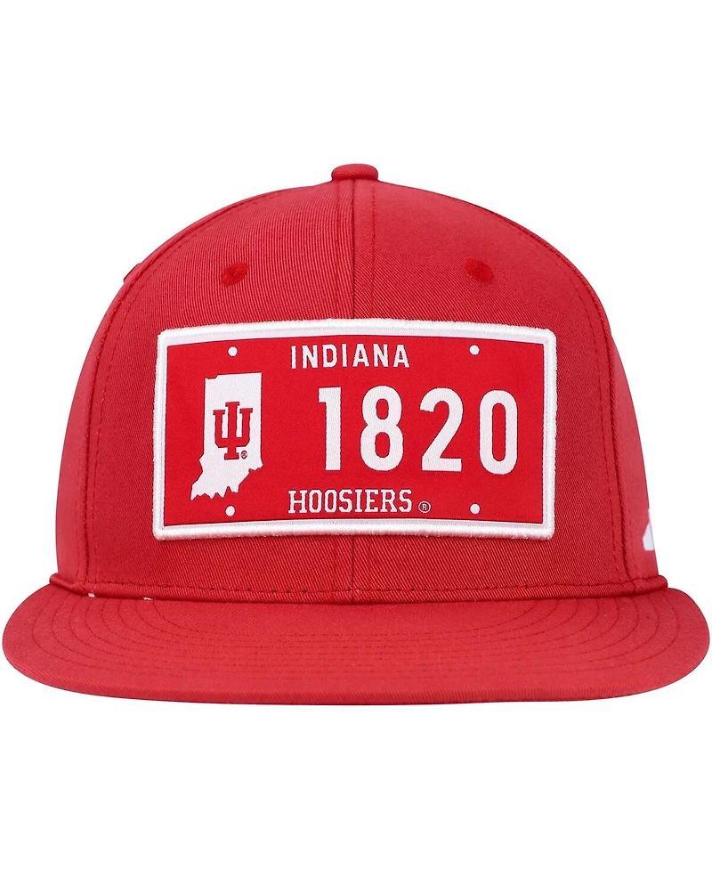Men's adidas Crimson Indiana Hoosiers Established Snapback Hat