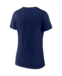 Women's Fanatics Navy Arizona Wildcats Evergreen Campus V-Neck T-shirt