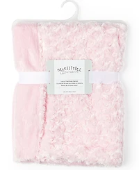 Tendertyme Baby Girls Curly Plush Blanket With Nunu, 2 Piece Set